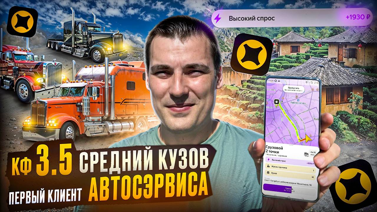 КФ 3.5 в ГРУЗОВОЙ СРЕДНИЙ КУЗОВ ! Первый клиент автосЭрвиса #яндекс #доставка