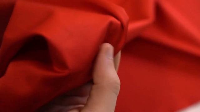 Ткань костюмная (красный) 98% хлопок, 2% эластан Италия