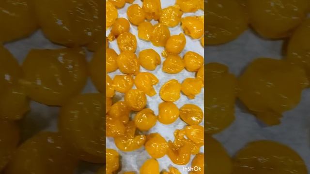 Цукаты из желтой черешни
