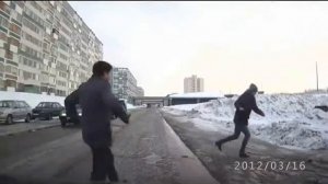 Прикол  Опасный Пешеход  №5