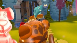 Желейный пёс Стасик ухаживает за животными: за Лисичк?