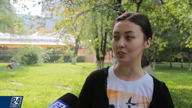 Утренние зарядки онлайн ансамбль эстрадного танца «Әлем» смотреть онлайн