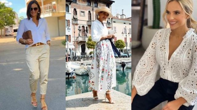 МОДНЫЕ💕 БЕЛЫЕ РУБАШКИ ДЛЯ ЖЕНЩИН РАЗНОГО ВОЗРАСТА В ? смотреть онлайн