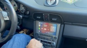 Carplay и камера заднего вида на новый монитор Porsche 911 уста