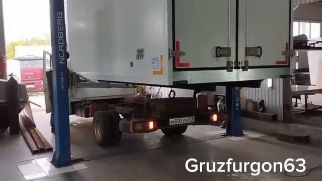 установка нового фургона на Газель