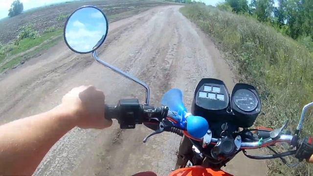 Покатушка на ИЖ Планета 5 и Квадроцикл | слетела цепь н? смотреть онлайн