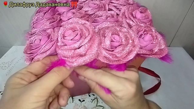 Как можно сделать Цветы из глитерного фоамирана?. #гүл?