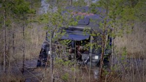 Езда по болотам и озерам на вездеходе Шерп. Riding through swamp