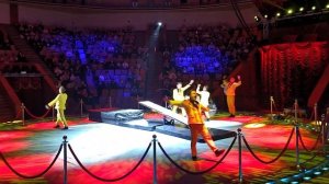 АКРОБАТЫ НА ПОДКИДНОЙ ДОСКЕ П/Р ВИКТОРА РОЩИНА, "ШОУ ВОДЫ, ОГНЯ И СВЕТА", КИРОВСКИЙ ЦИРК