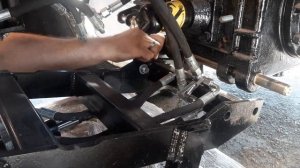 Снятие экскаваторной установки Уралец с минитрактора