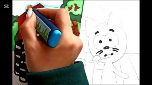 Синий трактор по полям