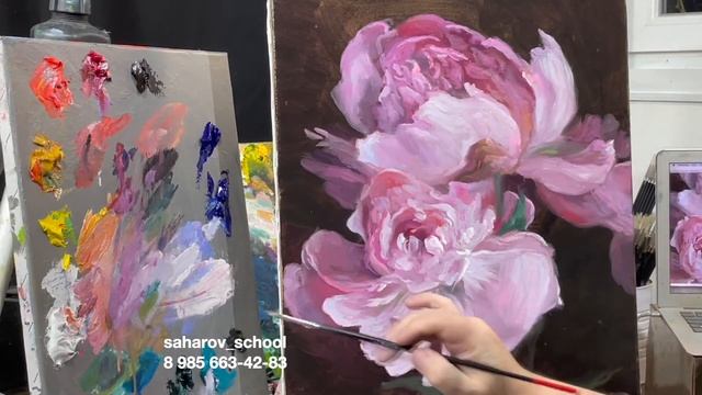 Пишем цветы маслом 🌸 Скидки 65% на Институт живописи н? смотреть онлайн