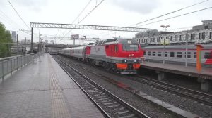 Электровоз ЭП2К-327 (ТЧЭ-6) со скорым поездом №047Й Москва - Балаково.