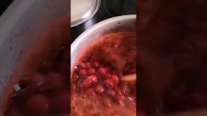 Варенье  из войлочной вишни. #лето #варенье #вишня