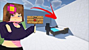 Я соорудил декоративную кровать в Майнкрафте