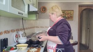 Жареная картошка с салом.