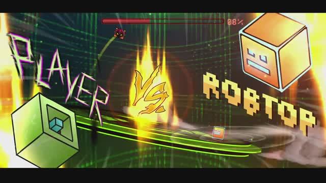 Geometry Dash Игрок против РобТоба геометри даш PLAYER VS ROBTOP BY DAVI23H смотреть онлайн