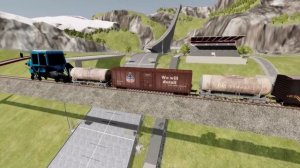 ИЗ СИНЕГО ТРАКТОРА ПОЖИРАТЕЛЯ СДЕЛАЛИ ДЛИННЫЙ ПОЕЗД! ?