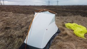 Одноместная ультралегкая палатка 3f Ul gear 15d Piaoyun1, легкоходский проект 2019