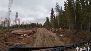 Работа на лесовозе Вольво