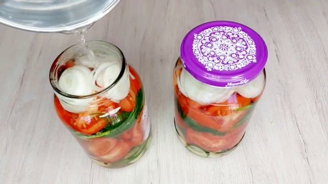 Сладкие ПОМИДОРЫ с луком! Лучший РЕЦЕПТ ПОМИДОРОВ на з
