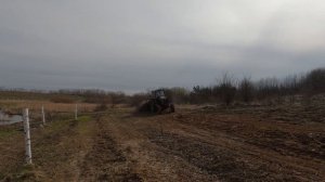 ЛТЗ 60 і саморобний КУН. Вигортаємо скошену малину. Вес?