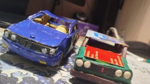 моя первая иномарка из скульптурного пластилина BMW E3 e30