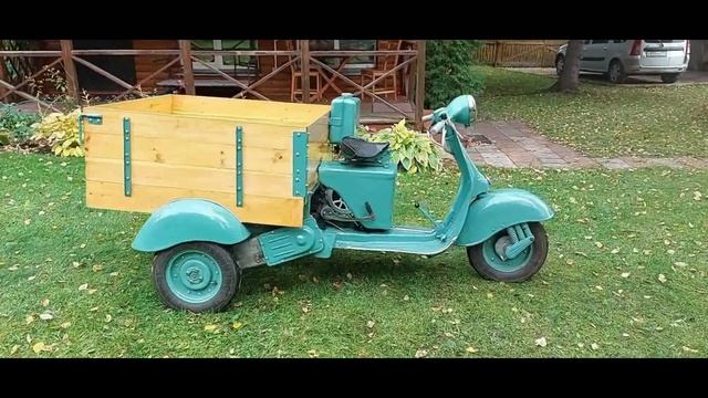 Очень редкий грузовой мотороллер СССР. Ему 67 лет и он ? смотреть онлайн