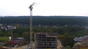 В РАБОТЕ | Башенный кран TEREX COMEDIL | Tower crane in timelapse