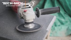 Диск алмазный отрезной турбо с фланцем TECH-NICK TARGET 125*M14*3,2 мм гранит сухой рез