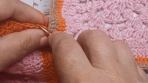 Бабушкин квадрат.
Как я сшиваю квадраты.