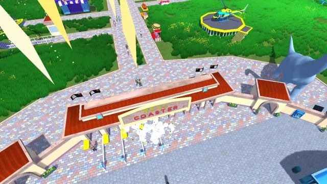 Real Coaster🎡🎡🎡/Новый парк Аттракционов/первые аттракционы/Первые поситители/