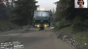 МАЗ лесовоз в игре spintires