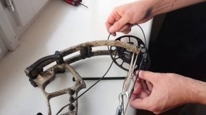 Разборка блочного лука без пресса.