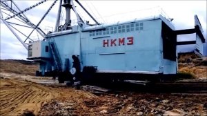 шагающий экскаватор и как он работает