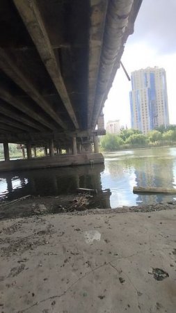 Вид на набережную Донецка из под моста