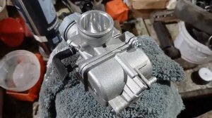 квадроцикл замена карбюратора и устранение провала..