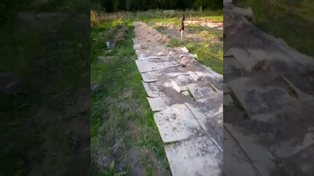 Приготовил лунки под жимолость, и черную смородину . смотреть онлайн