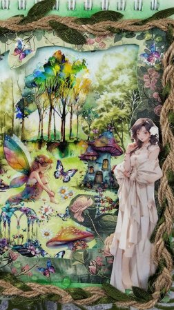 «Волшебный лес» 🧚♀️🌳💐 #скрапбукинг #феи #фэнтези #магия