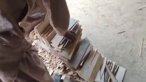 Иран Производство деревянных линеек От бревна до изделия Распил