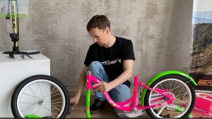Как собрать детский велосипед из коробки STELS Jolly 18_. Пошаговая видео - инструкция