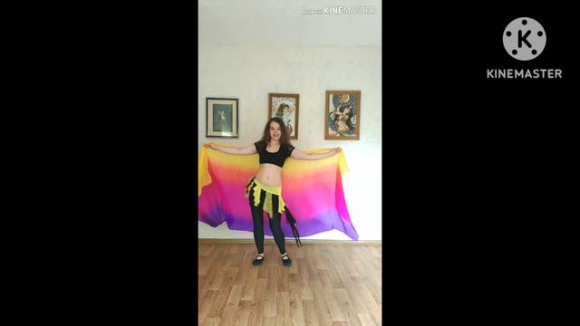Восточный танец с платком | Разбор 4 части | Юлия Телевн