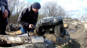 Spring RC adventures using winches and so on)Весенние RC приключения испол?