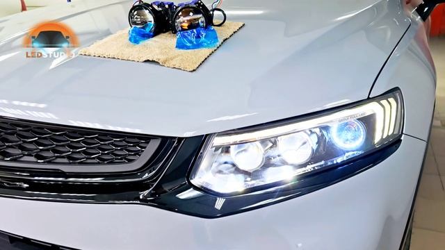 Geely Tugella QBiled тюнинг фар смотреть онлайн
