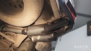 Мицубиси Паджеро новый выхлоп прямоток