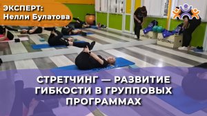 Стретчинг - развитие гибкости в групповых программах.