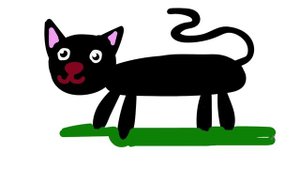 Рисуем черного кота часть 38