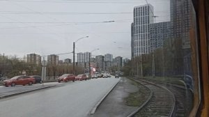 Поездка на трамвае Tatra T6B5SU | 760+761 | маршрут 1 | Екатеринбу