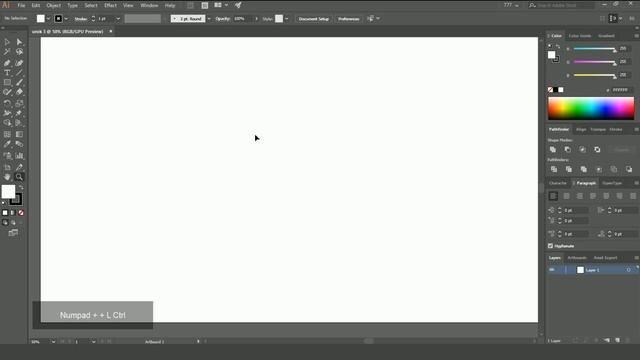 Масштабирование и навигация в окне документа Adobe Illustrat