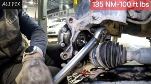 как заменить передний ступичный подшипник .... hyundai tucson